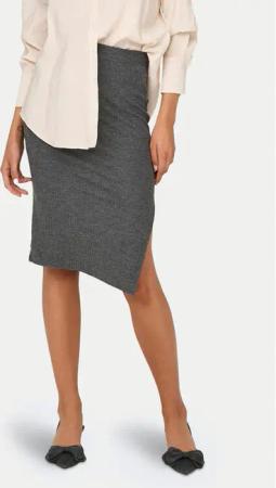 ONLY Bleistiftrock Emma 15233600 Grau Slim Fit