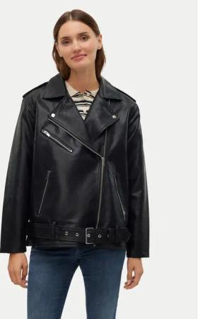 Vero Moda Jacke aus Kunstleder Ramon 10311337 Schwarz Loose Fit