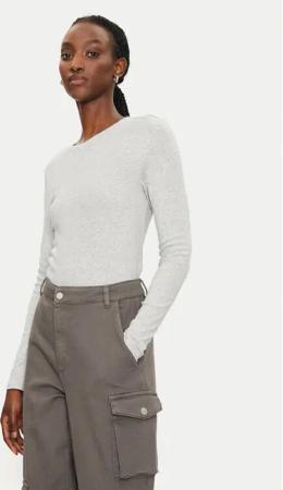 ONLY Bluse Riley 15323159 Grau Slim Fit