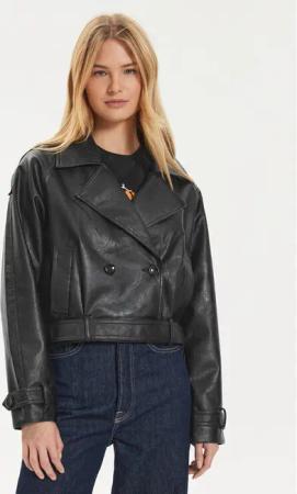 ONLY Jacke aus Kunstleder Vera 15308584 Schwarz Regular Fit