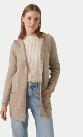 Vero Moda Strickjacke Doffy 10235948 Beige Relaxed Fit
