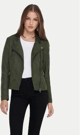 ONLY Jacke aus Kunstleder Ava 15102997 Grün Regular Fit
