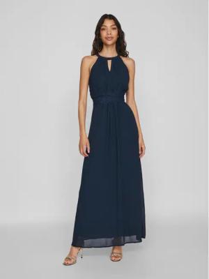 Vila Abendkleid Milina 14052647 Dunkelblau Regular Fit