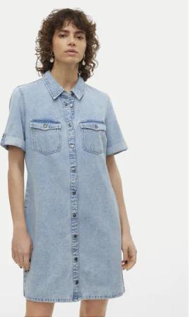 Vero Moda Jeanskleid Jennie 10309665 Blau Regular Fit