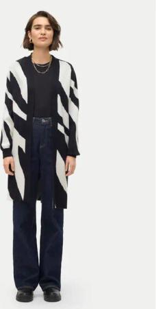 Vero Moda Strickjacke Nancy 10310777 Schwarz Loose Fit