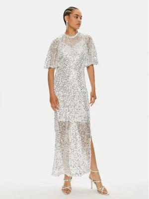 Vila Abendkleid Vidance S/S 14103264 Silberfarben Regular Fit