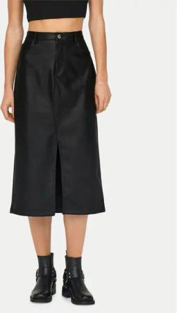 ONLY Rock aus Kunstleder Kiri 15324778 Schwarz Regular Fit