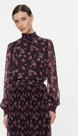 Vila Bluse 14090055 Schwarz Regular Fit
