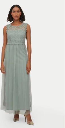 Vila Abendkleid Lynnea 14052673 Grün Regular Fit