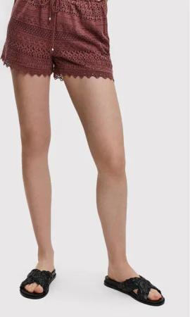 Vero Moda Stoffshorts Honey 10190155 Dunkelrot Regular Fit