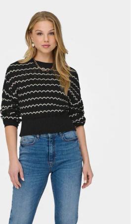 ONLY Pullover Asa 15310527 Schwarz Regular Fit