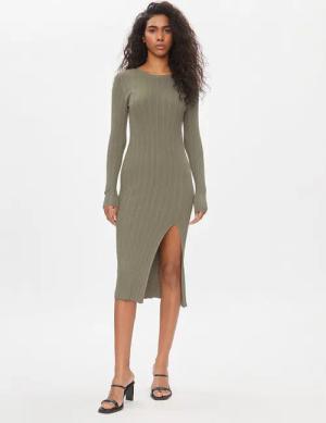 ONLY Strickkleid Meddi 15311087 Grün Slim Fit