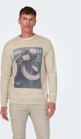 Only & Sons Sweatshirt 22026379 Beige Regular Fit