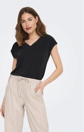 ONLY T-Shirt Free 15287041 Schwarz Regular Fit