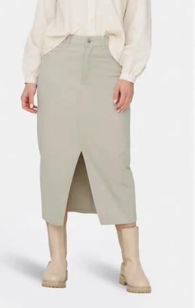 ONLY Jeansrock Lola 15318146 Beige Regular Fit
