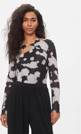 ONLY Bluse 15312302 Schwarz Slim Fit