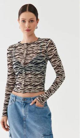 ONLY Bluse 15315812 Beige Regular Fit