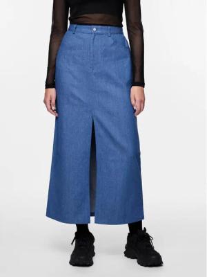 Pieces Jeansrock 17150001 Blau Regular Fit