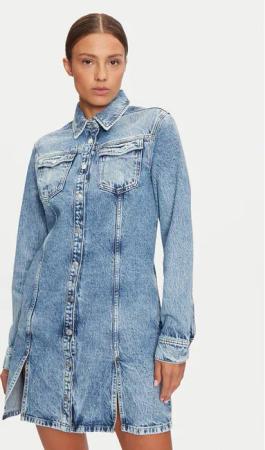Tommy Jeans Jeanskleid DW0DW19748 Blau Regular Fit