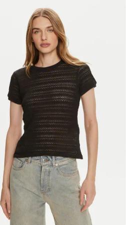 Pieces T-Shirt Agda 17148867 Schwarz Loose Fit