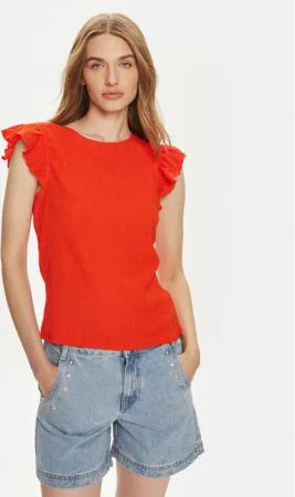 Pieces Bluse Luna 17147178 Rot Regular Fit