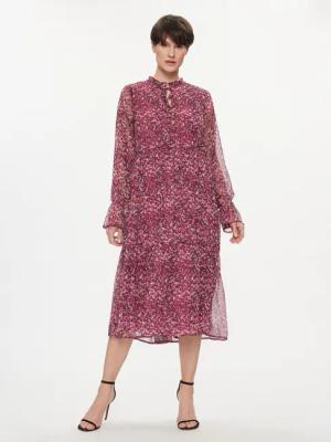 Pieces Kleid für den Alltag Navi 17127837 Dunkelrot Regular Fit