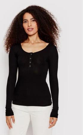 Pieces Bluse Kitte 17101437 Schwarz Slim Fit