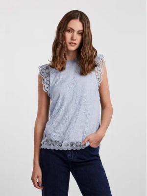 Pieces Bluse 17120454 Himmelblau Regular Fit