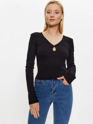 Noisy May Bluse Maya 27026248 Schwarz Slim Fit