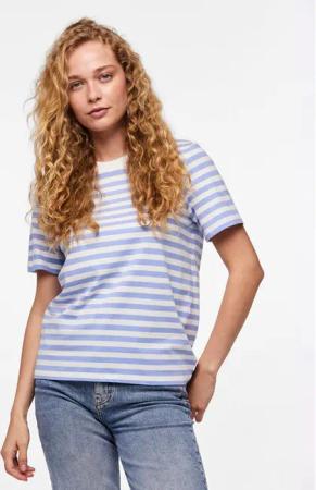 Pieces T-Shirt Ria 17146339 Blau Regular Fit