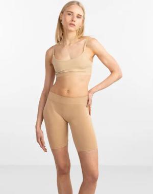 Pieces Minderhose mit längerem Bein London 17039418 Beige
