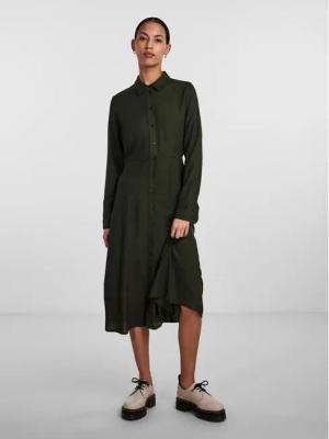 Pieces Hemdkleid 17140732 Grün Regular Fit