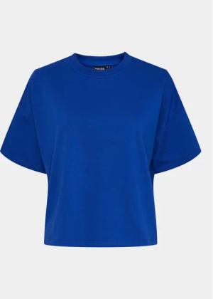 Pieces T-Shirt Chilli Summer 17118870 Blau Loose Fit