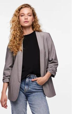 Pieces Sakko Bosella 17090996 Grau Regular Fit