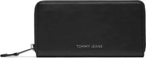 Tommy Jeans Große Damen Geldbörse Tjw Ess Must Large Za AW0AW16101 Schwarz