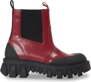 Tommy Jeans Klassische Stiefeletten Tjw Chunky Chelsea Mix Material EN0EN02375 Rot
