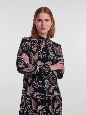 Pieces Kleid für den Alltag 17143255 Schwarz Regular Fit