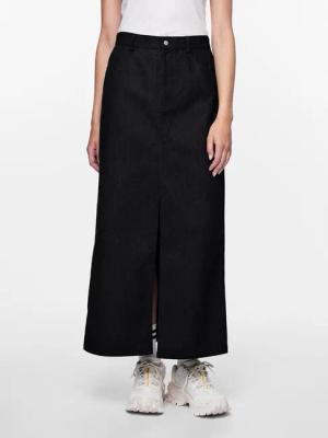 Pieces Jeansrock 17150001 Schwarz Regular Fit