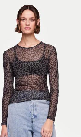 Pieces Bluse 17141116 Schwarz Slim Fit