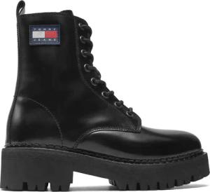 Tommy Jeans Schnürstiefeletten Urban Tommy Jeans Lace Up Boot EN0EN01995 Schwarz