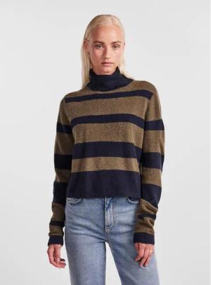 Pieces Rollkragenpullover 17143481 Dunkelblau Regular Fit