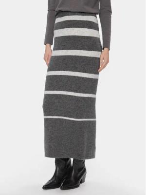 Pieces Bleistiftrock 17143482 Grau Regular Fit