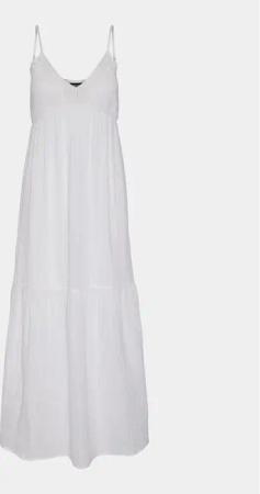 Pieces Sommerkleid Astina 17148071 Weiß Regular Fit
