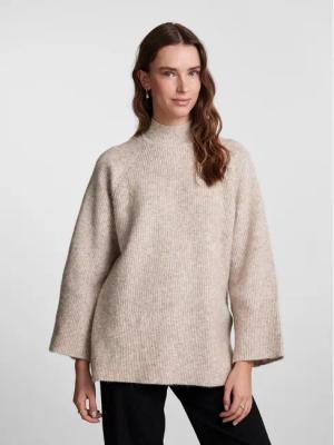 Pieces Rollkragenpullover 17140867 Beige Loose Fit