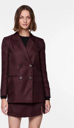 Pieces Sakko 17139154 Dunkelrot Regular Fit