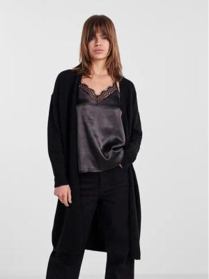 Pieces Strickjacke 17139787 Schwarz Regular Fit