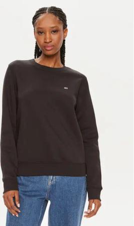 Tommy Jeans Sweatshirt Flag DW0DW19726 Schwarz Regular Fit