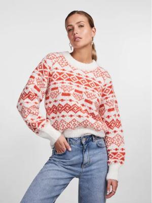 Pieces Pullover 17142261 Rot Regular Fit