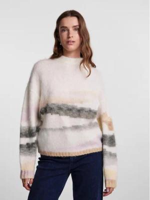 Pieces Pullover 17142347 Weiß Regular Fit