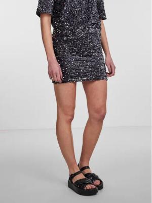 Pieces Minirock 17143411 Grau Regular Fit